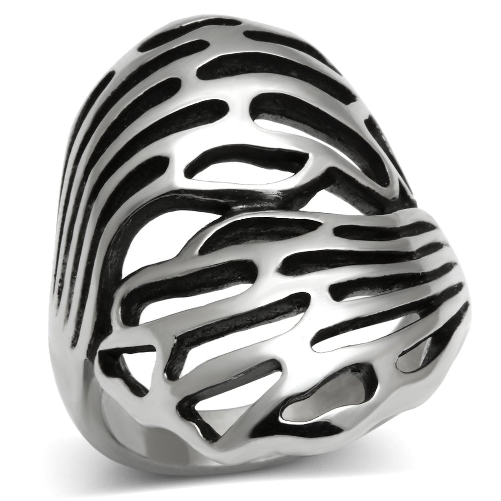 JCE636 High polished (no plating) Stainless Steel Ring with No Stone